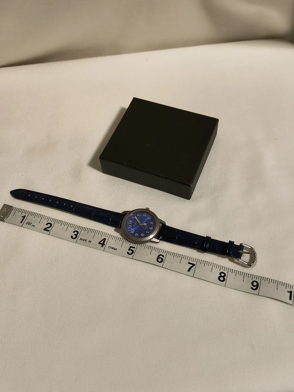 Classic Rumours Blue Dial Wristwatch with Navy Strap